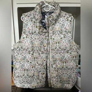 J. Crew Liberty Print Puffer Vest